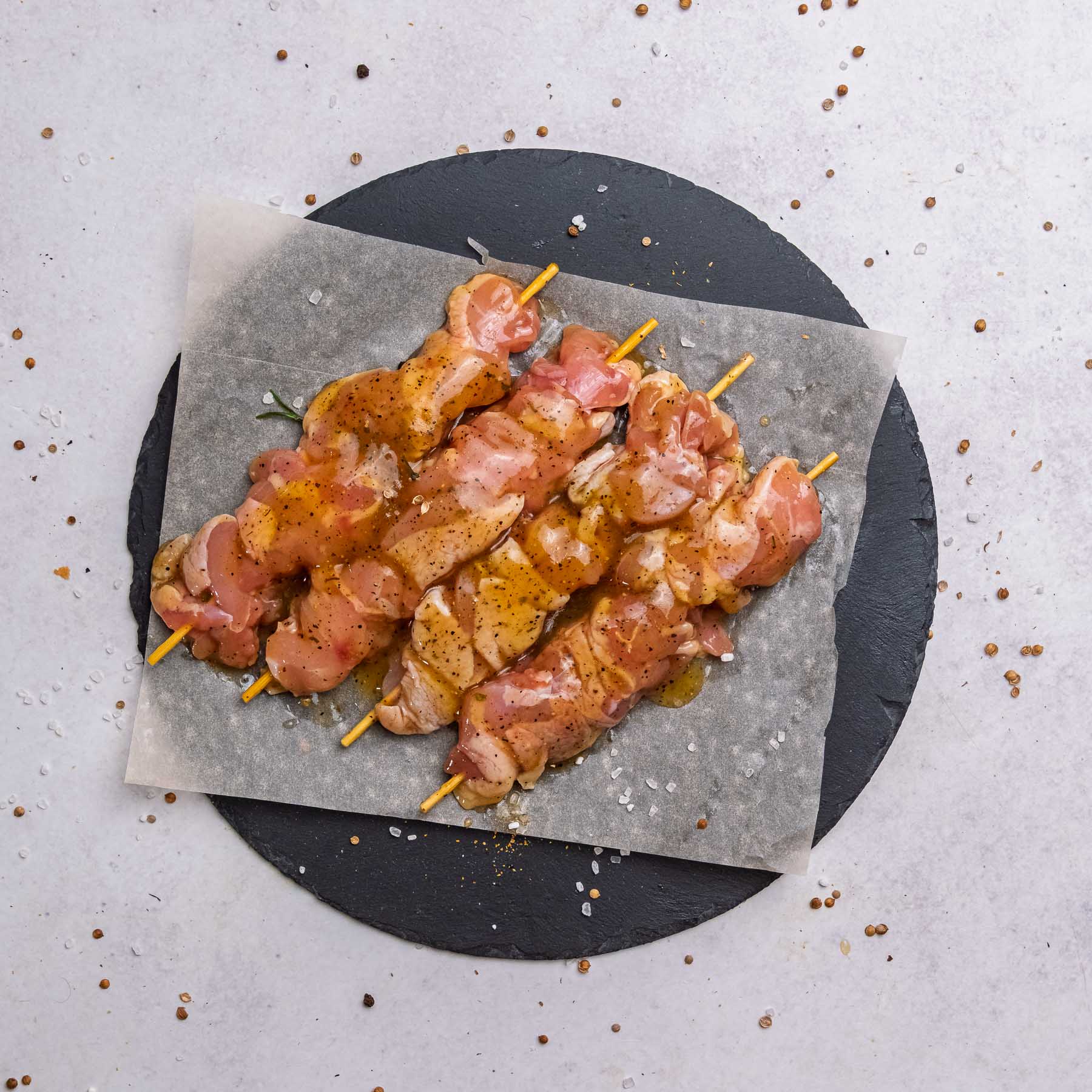500g Marinated Chicken Kebabs - Lemon & Herb (R195/Kg)