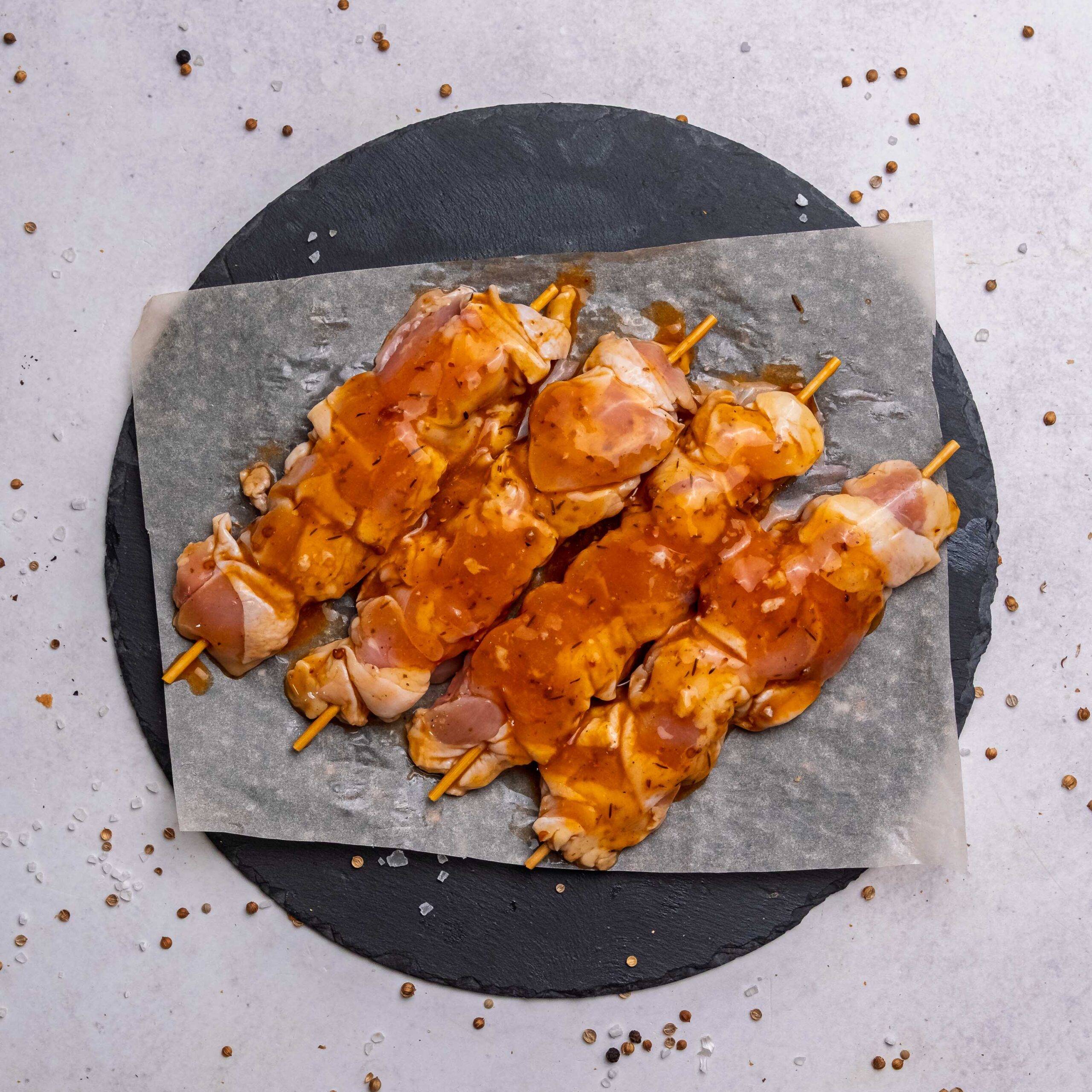 500g Marinated Chicken Kebabs - Peri-Peri (R195/Kg)